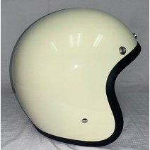 빌트웰 Bonanza 오픈 페이스 모터사이클 헬멧 글로스 빈티지 화이트 Size 스몰 S