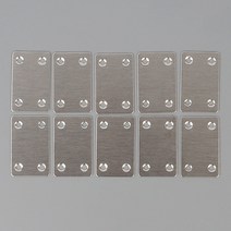 [FreeManner] 스텐 사각평철 10P 경첩꺽쇠 가구고정 가구 보강 연결 철물