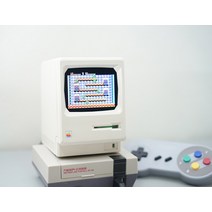 레트로오락기 고전게임기 macintosh 128k 미니 모니터 diy 컴퓨터 보조 화면, 스프레이 페인트