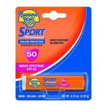 Banana Boat 스포츠 퍼포먼스 선스크린 립 밤 SPF 50 4.25g, 1개