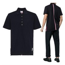 [톰브라운] 백스트라이프 티셔츠 MJP042A 00050 415