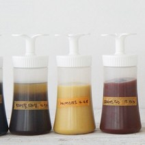 화이트 드레싱 포트 양념병 소스병 오일병