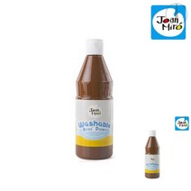 워셔블페인트 갈색 500ML 단품 아기물감놀이 아기물감 아기물감 욕실 놀이 재료 욕실물감 목욕놀이물감 유아물감