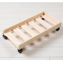 내추럴우드 트롤리형 PC본체받침대 PC수납 본체거치대
