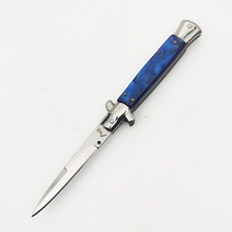 더 많은 스타일 뉴 이탈리아 포켓 나이프 대부 스틸레토 쉘 핸들 티타늄 블레이드 서바이벌 야외 캠핑 선물, 07 H