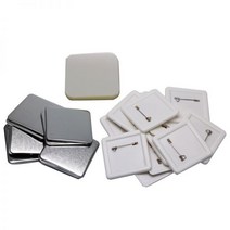 뱃지 제작 소량 뺏지 만들기 100 개대 사각형 플라스틱 시트 배지 3255mm 소모품 기계 DIY 빈 재료 액세서리 146736