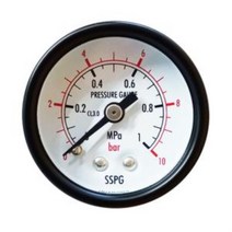 빠른출고 삼성계기 일반 압력계 D타입 40파이 측정공구 센서 수도배관 가스배관 소방배관, /40파이 25bar/