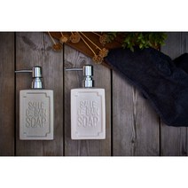 폴리에라드 410ml 세라믹 살 드방B 공병 욕실 디스펜서 용기, 매트 그린 1개, 1개