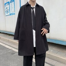 남자 반코트 가을 재킷 빅사이즈 아우터 루즈 툴링 코트 간절기 트렌치 롱코트 자켓 더플 키작은 하객룩