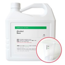 소독용 에탄올 베이스 4L - 변성제 유해물질 없는 발효주정 식물성 소독용 알콜 제조, 에탄올베이스 4L (3220g)
