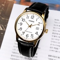 카시오 MTP-V002GL-7B2 카시오시계 CASIO 남성용 아날로그 가죽시계