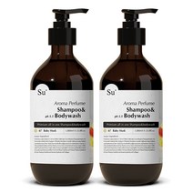 수오가닉 퍼퓸 샴푸워시 베이비머스크 1000ml 2개