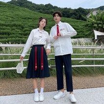 커플 시밀러 룩 여행 웨딩촬영 신혼 데이트 원피스 셔츠