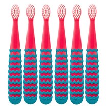 케이맘 유아 칫솔 2단계, 캔디핑크, 6개