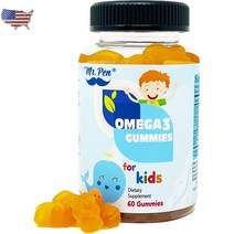 미스터 펜 어린이용 오메가 3 오렌지맛 Gummies 60개