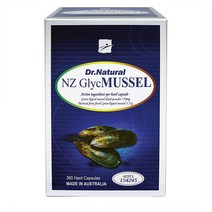 (호주직배) 닥터내츄럴 초록입홍합 초록홍합 3750mg 360캡슐 Dr.Natural Dr.Natural Glyc Musseel 3750mg 360caps, 1개, 360정