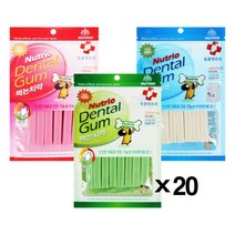 100gX20 덴탈껌 애견 간식 제거 강아지 멍멍이 대용량 견껌 동물용품WS_, 딸기, 본상품선택
