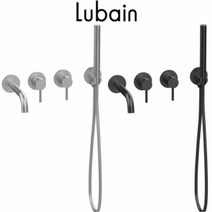 토브맘 루바인 셀럽 매립 샤워욕조수전 FC0462 2종 욕실 팬션 빌라 샤워기 수전, 블랙 무광