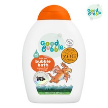 굿버블 영국 버블배스 버블클랜저 거품 입욕제 상큼한 시트러스향 400ml 영유아가능 저자극 비건인증 친환경 자연유래 수분유지 조그 드래곤 프룻, 1개
