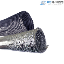 덕트호스 300mmX5M T/P후렉시블 천자바라, 1개