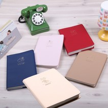 필링 다이어리 만년형 천 패브릭 양장 2022 다이어리 스케쥴러 플래너 날짜기입형 [5% 추가할인], 네이비