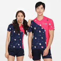 지오코 도트캣티셔츠 네이비 배드민턴의류 탁구복 스포츠의류