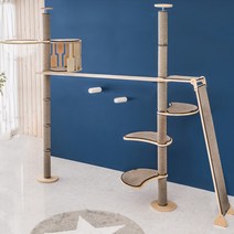 브리스캣 알루미늄캣폴 캣폴 캣워커 캣브릿지4 캣타워, CI-S7-브라운, 단품