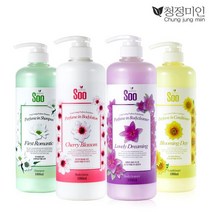 퍼퓸 샴푸 린스 바디워시 바디로션 1000ml 2개, 바디워시+바디워시, 선택:바디워시+바디워시