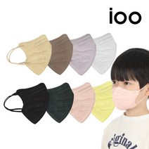 킨즈 IOO 아이오 마스크 유아 초소형 소형 신생아 어린이 마스크 100매, L, 레몬 옐로우 100매