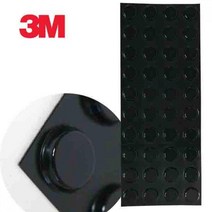 3M 충격방지 쿠션 실린더형 흑색 40P 진동흡수 고무받침 진동