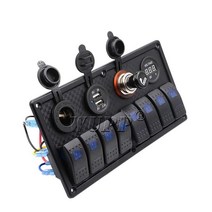 스위치패널 요트 캠핑카 버튼 USB 컨트롤 판넬 6버튼, 4위치 스위치