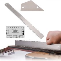 기타 넥 노치 스트레이트 에지 Luthiers 도구 스트링 액션 눈금자 게이지 펜더 용 일렉트릭 액세서리