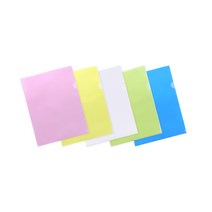 희망 A4 칼라 L홀더(L자화일) / 10개입 (노랑 분홍 연두 파랑), 노랑