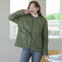 제이에프앤씨 물방울 퀄팅 경량 루즈핏 누빔 자켓