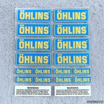 OHLINS 오토바이 여러 가지 빛깔의 반사 데칼 헬멧 장식 로고 서스펜션 충격 흡수 Sticke, 06 OHLINS