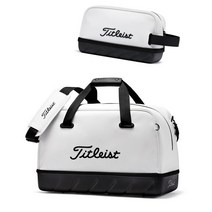 타이틀 보스턴백 파우치 세트 2023년 골프가방 MN0030, 화이트 보스턴파우치세트