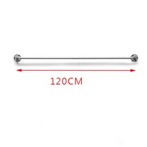 벽행거 철제행거 ㄷ자 철제행거 가로 120cm 벽고정식 옷가게 매장용 옷걸이 행거 여성의류 쇼핑몰, 나노 실버 파인 라운드 120CM