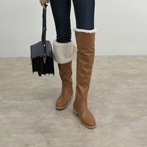 홍대언니 여성 양털탑 니하이 롱부츠CA22A5275(3.5cm)
