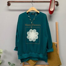 바이미쓰리 / 매니플라워 언발 맨투맨 티셔츠 (3color)