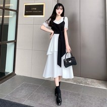 뚱뚱한 자매 슬림 정장 여성의 여름 새로운 큰 크기 프랑스 허리 불규칙한 기질 스커트 투피스, 흰색 투피스 부티크 품질, 3XL 136kg -155kg