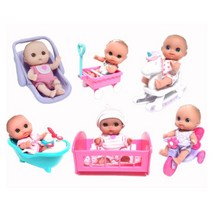 베렝구어 아이 미니 인형&유아 용품 돌보기 역할 놀이 교구 조카 아기