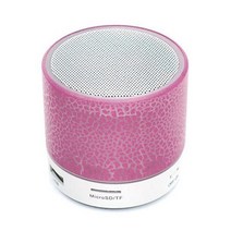 자동차 서브 우퍼 차량 카오디오 우퍼 블루투스 스피커 미니 무선 스피커 crack led tf card usb subwoofer 휴대용 mp3 music sound column, 협력사, 빨간색