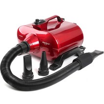 펫드라이룸 펫드라이기 3000W 전문 모터 애완 동물 헤어 드라이어 개 고양이 손질 송풍기 대형 소형 벽 장착 스탠드 홀더 랙 지원, [03] Red dryer