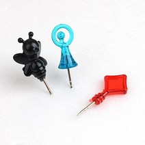 큐티 디자인 압정 클립 코르크 볼록 손잡이, 트럼프(18P)