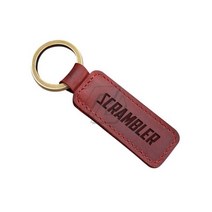 오토바이 소가죽 키 체인 링 혼다 야마하 스즈키 할리 트라이엄프 두카티 스크램블러 800 1200, 빨간