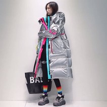 DFMEI 트렌드패딩 핫픽스 패딩 여 숏 패션 양기 무세탁 두꺼운 겨울 외세트