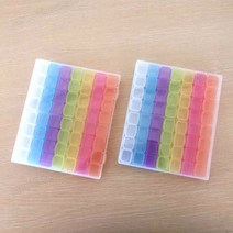 보석 십자수 비즈 귀걸이 미니 케이스 보관함 56칸 컬러