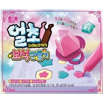 해태 얼초 얼려먹는 보석만들기 25g 묶음행사 놀이&창의력, 5개