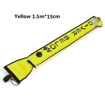 스쿠버스풀 스쿠버smb 다이빙스풀 스쿠버 다이빙 SMB 1.2m 1.5m 1.8m 부표 다채로운 가시성 안전 풍선 스쿠버 다이빙 SMB 표면 신호 마커 부표 액세서리, 노란색 1.5m