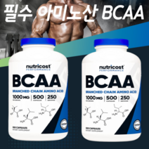뉴트리코스트 BCAA 아미노산 헬스보충제 캡슐형 2개